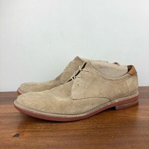 Florsheim Shoe Company Tan Suede Leather Oxfords 14272-252 Men's Size 14M.